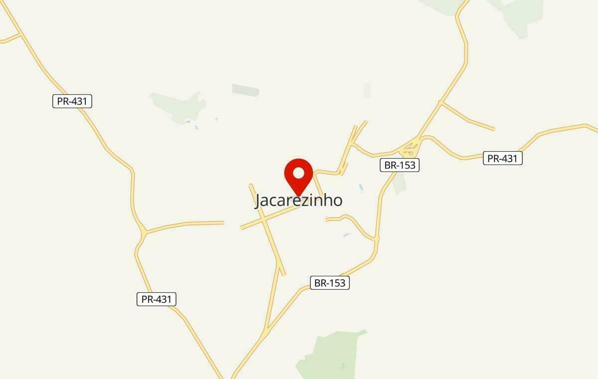 Mapa de Jacarezinho no Paraná