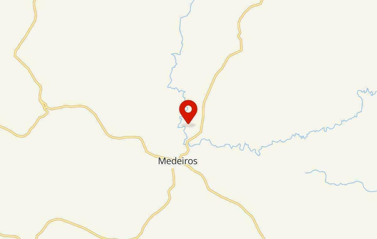 Mapa de Medeiros em Minas Gerais