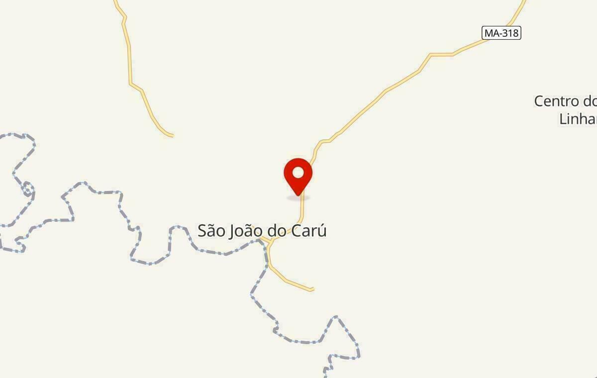 Mapa de São João do Carú no Maranhão